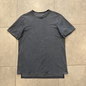 Lululemon Shirt Mens Medium Blue Fundamental Tee Short Sleeve Crew Neck Casual